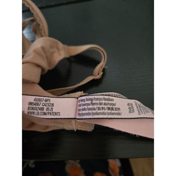 Victorias Secret Body Lined Perfect Coverage Bra Size 36B Nude Tan #1 - Picture 6 of 10